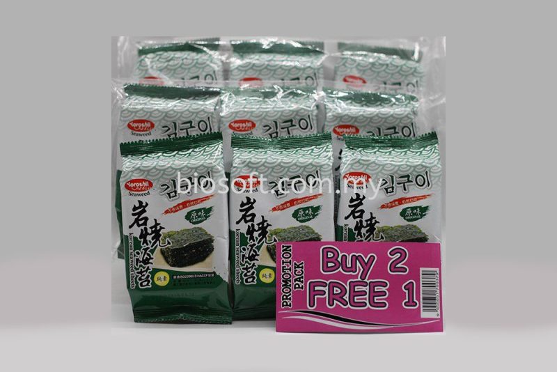 Yoroshii Korean Seasoned Seaweed – Buy 2 Free 1 (KS02)