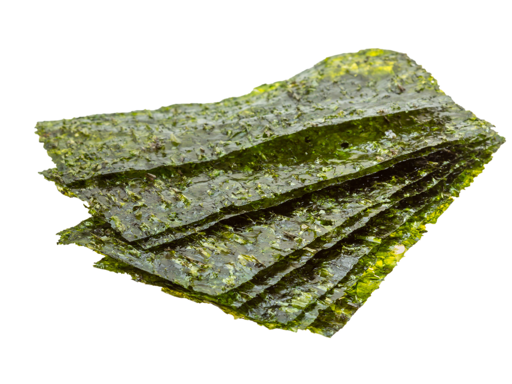 What are the main types of nori sold to kitchens?
