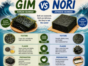 Gim vs Nori: How Korean & Japanese Seaweed Differ