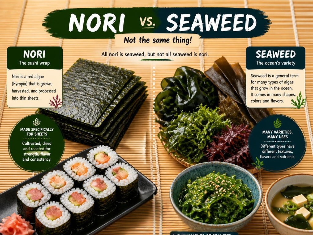 Nori vs Seaweed: Is Nori a Type of Seaweed?