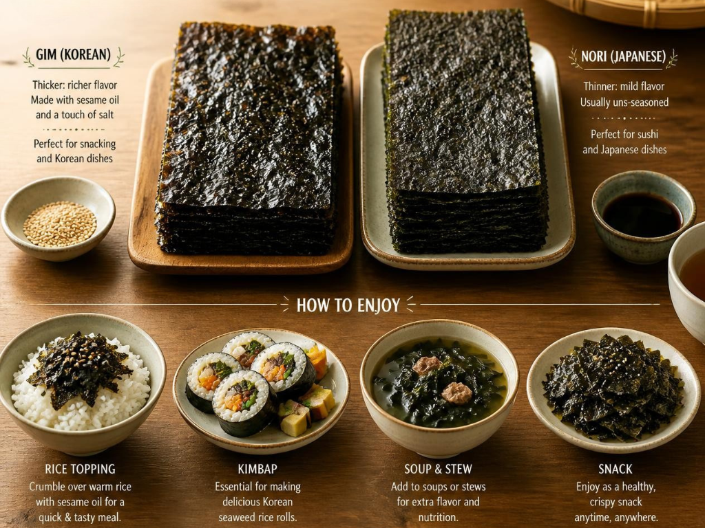 What are Korean seaweed sheets, or gim?